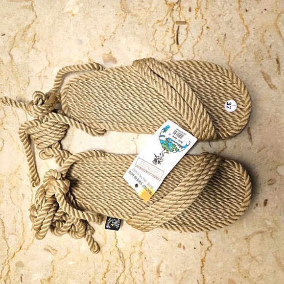 Nomadic State Of Mind Bondi Camel Tan Rope Vegan Unisex Sandals - Picture 2 of 8